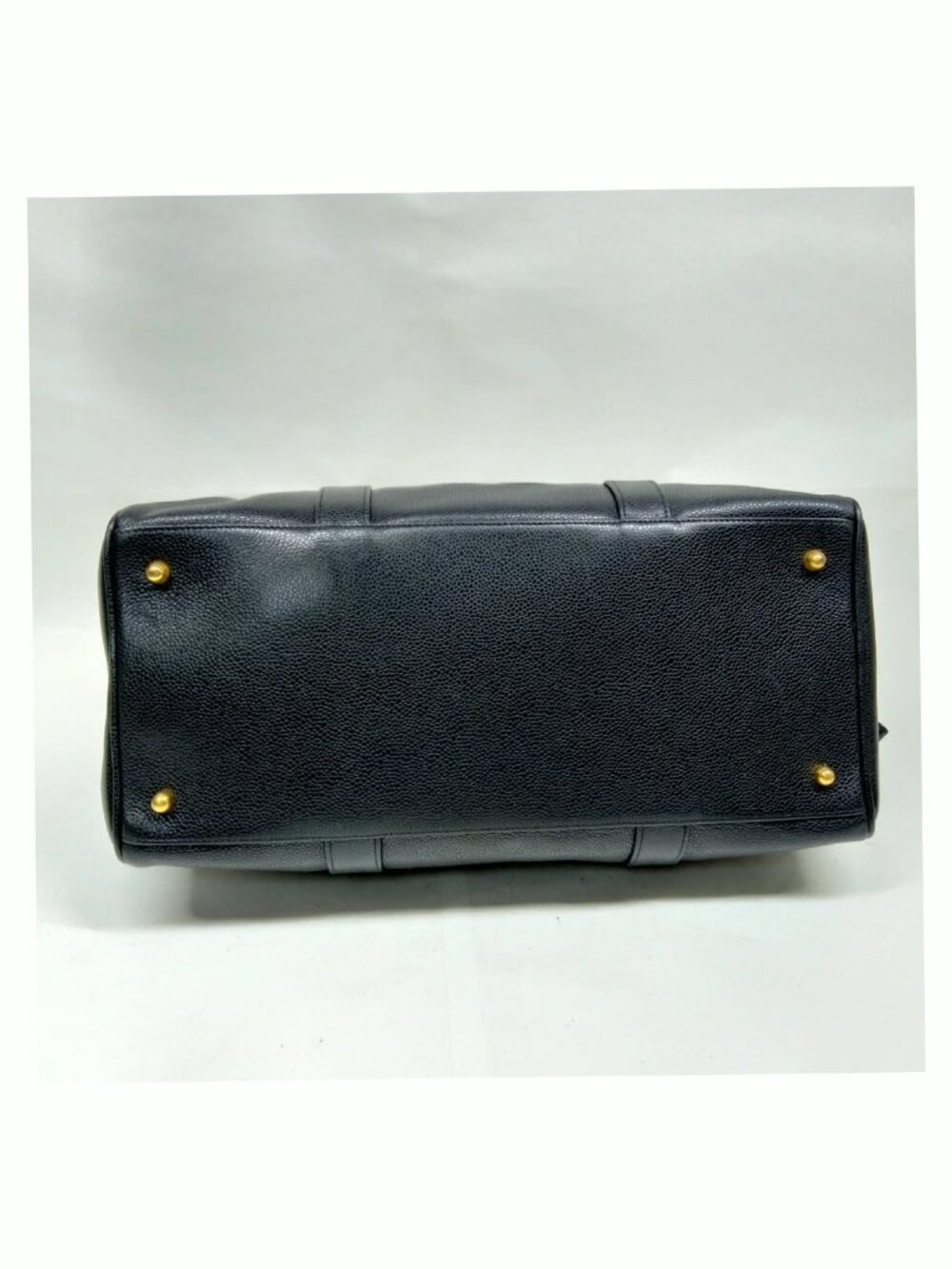 Authentic Chanel CC Boston Bag Black Caviar Leather Gold Hardware - Picture 8 of 16